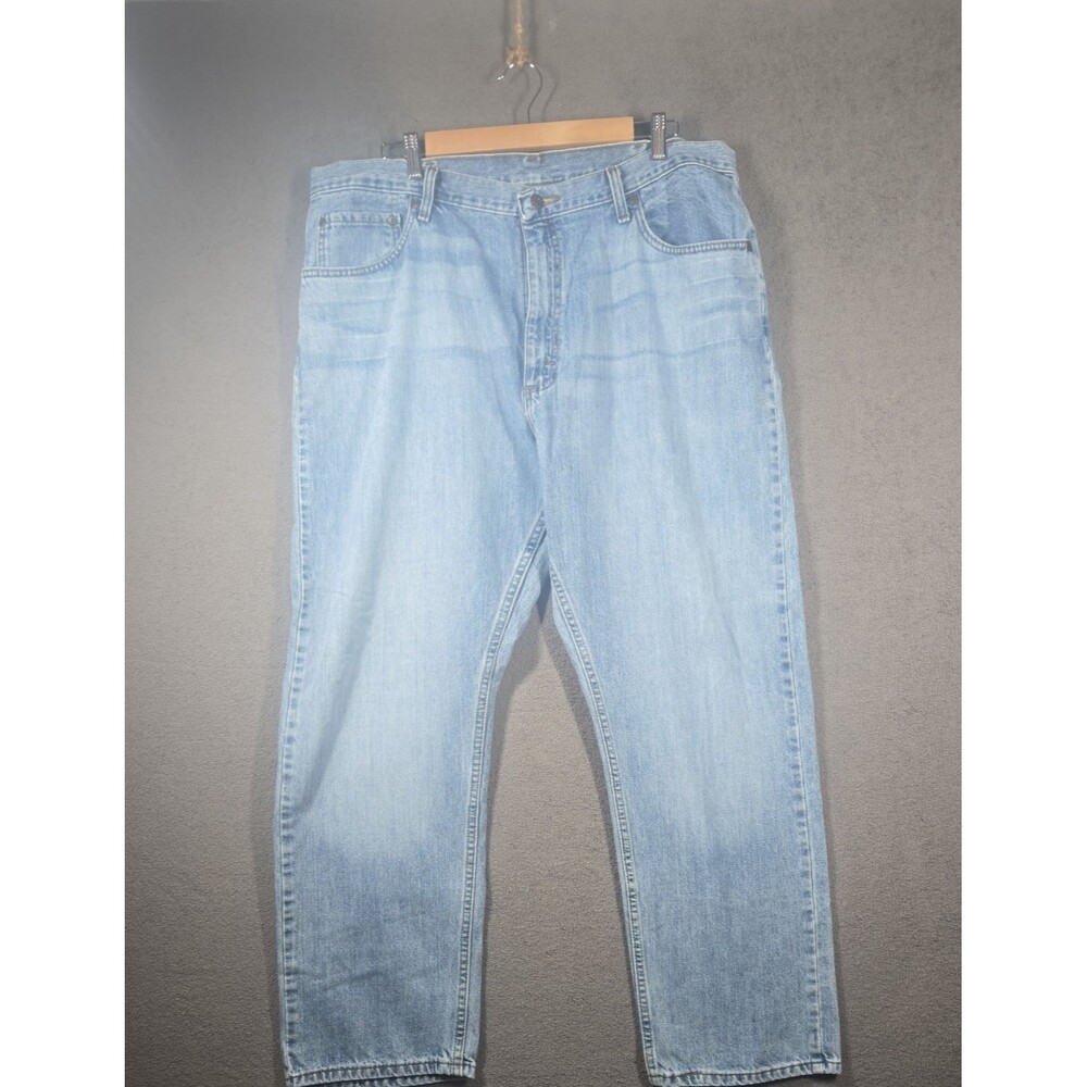 Wrangler Jeans Mens 40x30 Blue Denim Relaxed Fit Straight Leg Pants Workwear - Picture 2 of 12